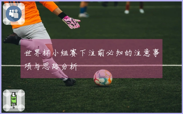 世界杯小组赛下注前必知的注意事项与思路分析